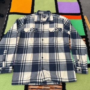 Patagonia Men's Medium Long-Sleeved Midweight Fjord Flannel Shirt